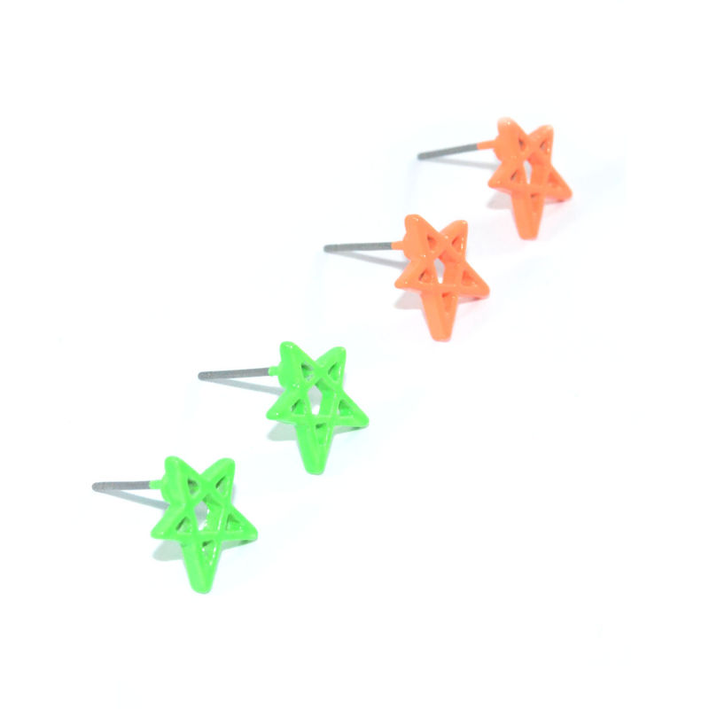MINIMAL NEON STAR EARRINGS - product image  