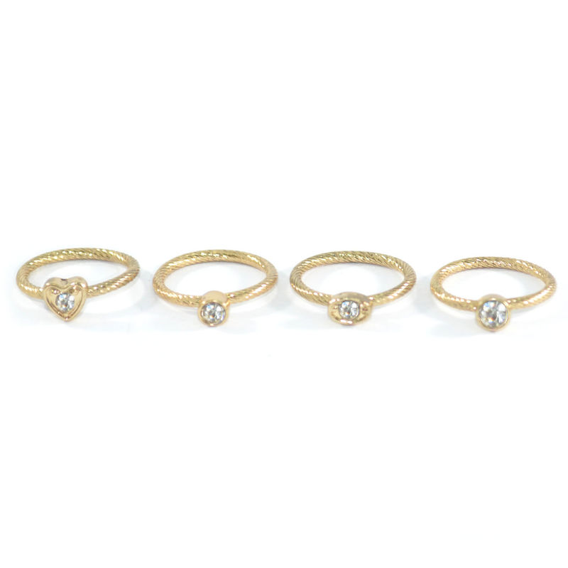 MINIMAL CRYSTAL RING SET - product image  