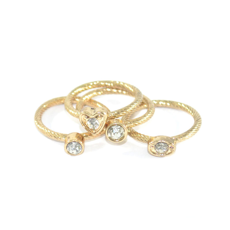 MINIMAL CRYSTAL RING SET - product image  