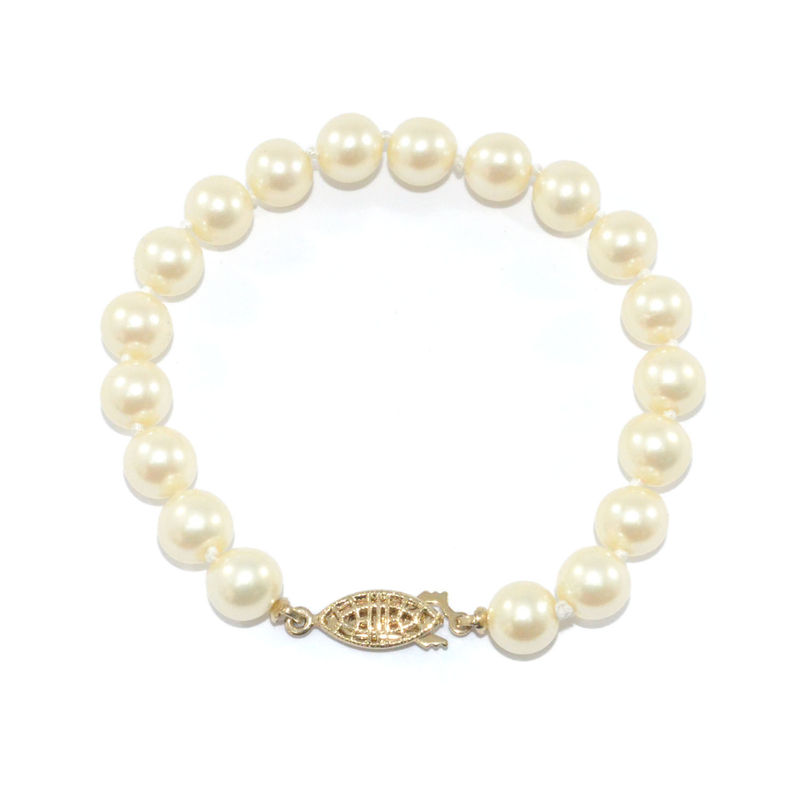MILKY WHITE PEARL BRACELET - product image  