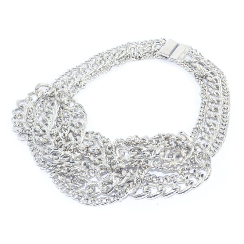 METALLIC TWO TONE CHAIN NECKLACE - product image  