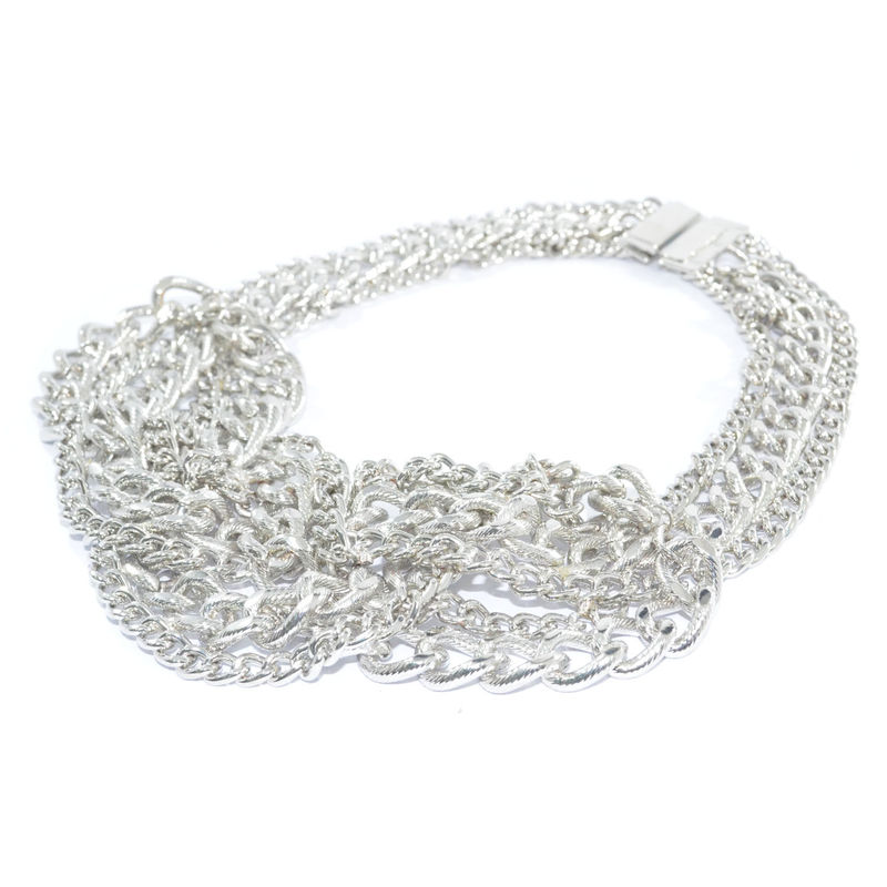 METALLIC TWO TONE CHAIN NECKLACE - product image  