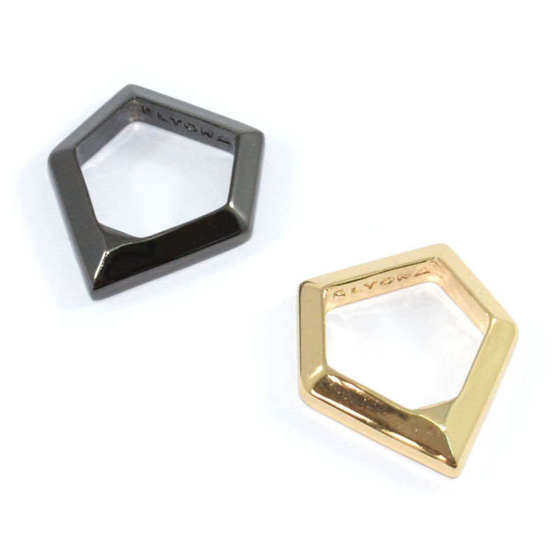 METALLIC PENTAGON RING - product image  