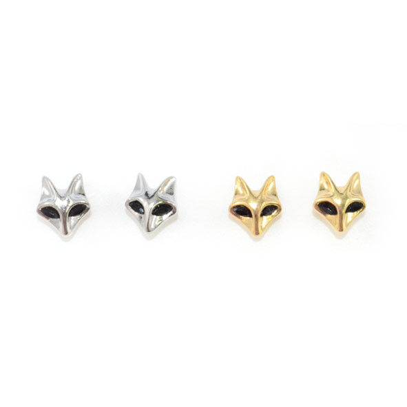 METAL FOX EARRINGS - product image  