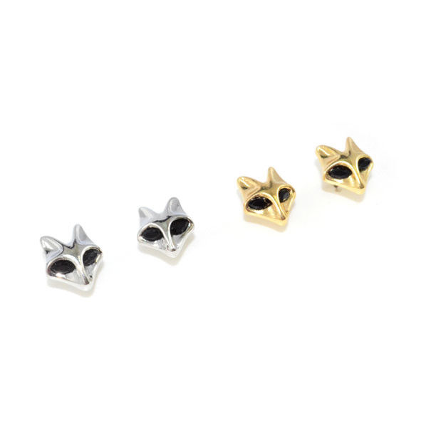 METAL FOX EARRINGS - product image  