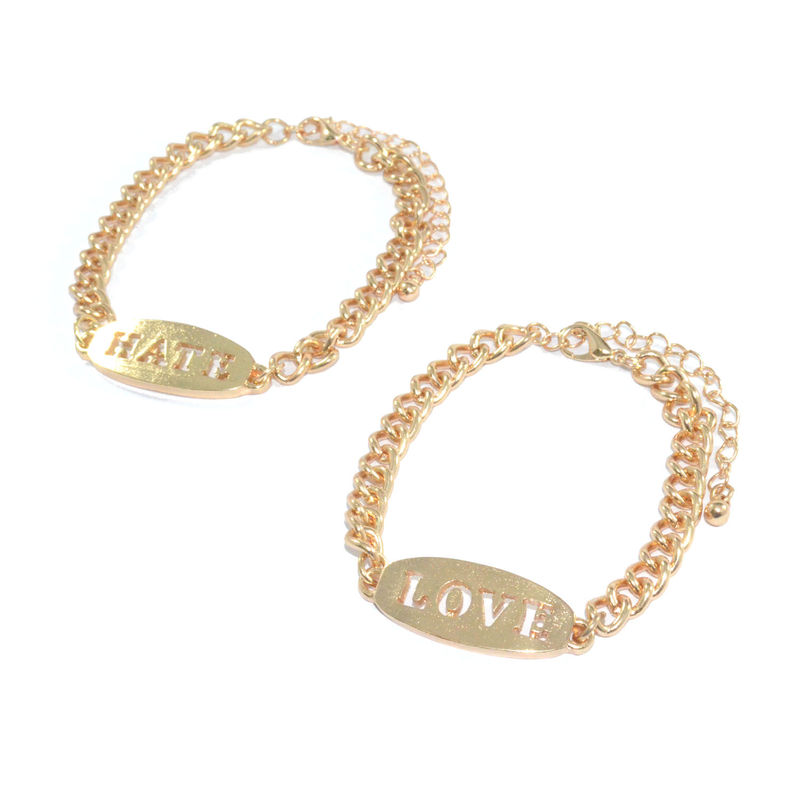 MESSAGE PENDANT CHAIN BRACELET - product image  
