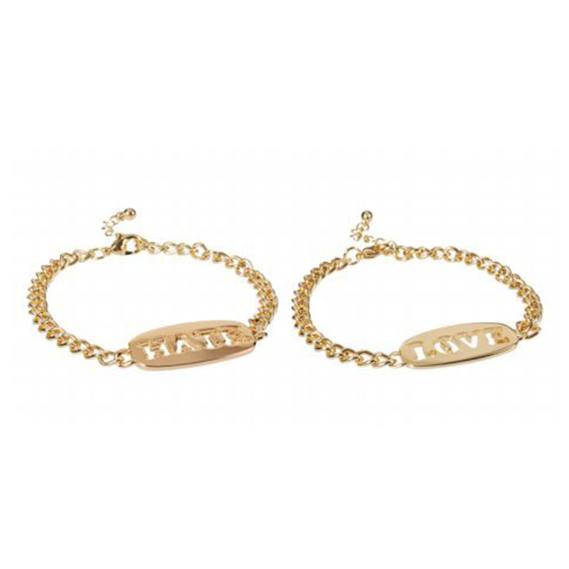 MESSAGE PENDANT CHAIN BRACELET - product image  