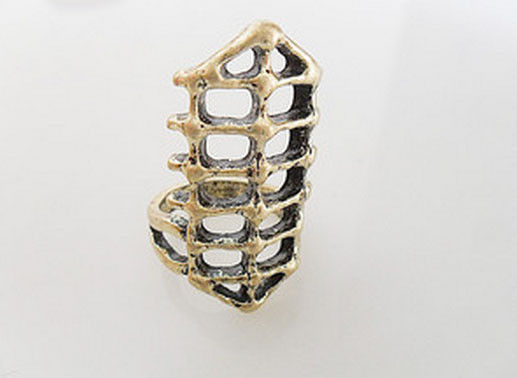 LONG SKELETON RING - product image  