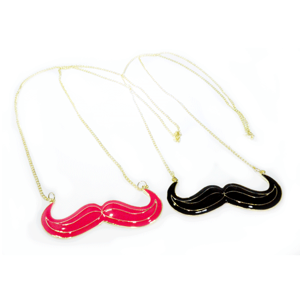 LONG MUSTACHE NECKLACE - product image  
