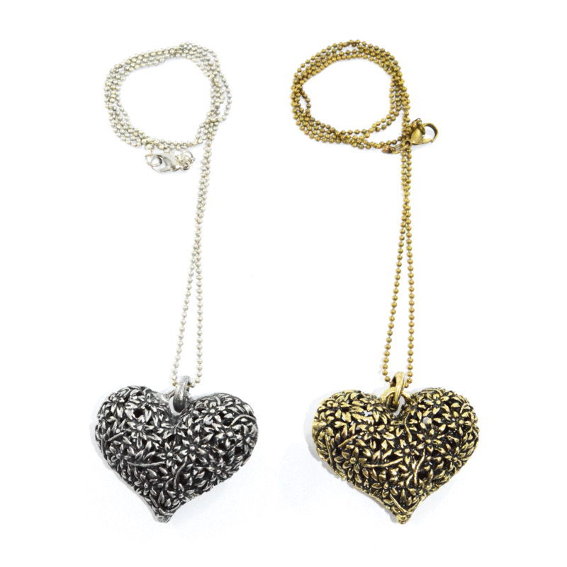 LONG HEART NECKLACE - product image  