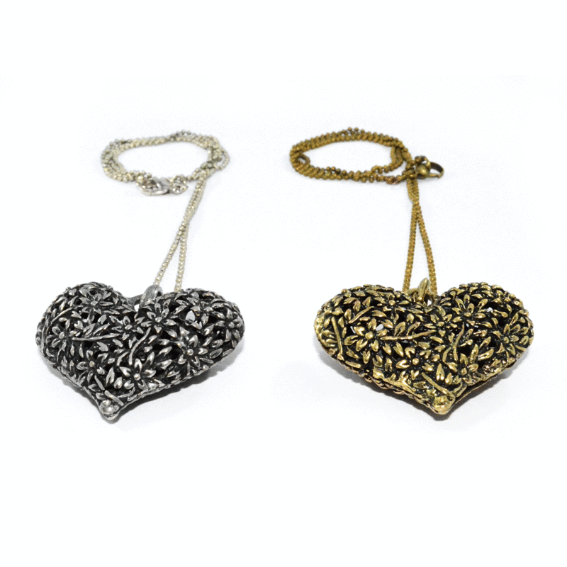 LONG HEART NECKLACE - product image  