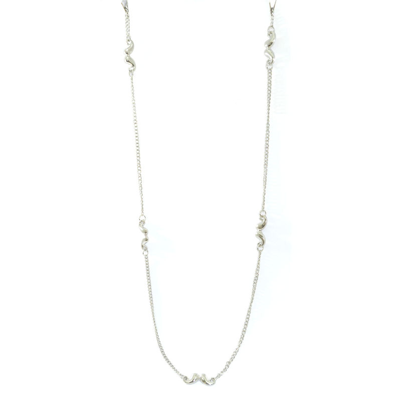 LONG CHAIN MUSTACHE PENDANT NECKLACE - product image  