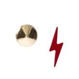 LIGHTNING AND SPIKE EAR STUD - product image  