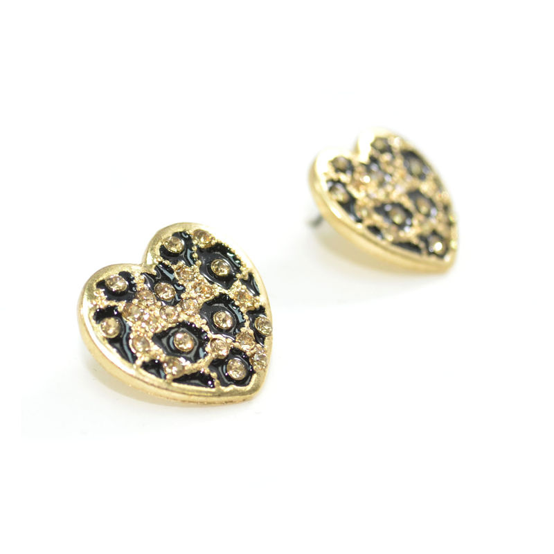 LEOPARD HEART SHAPE EARRING - product image  