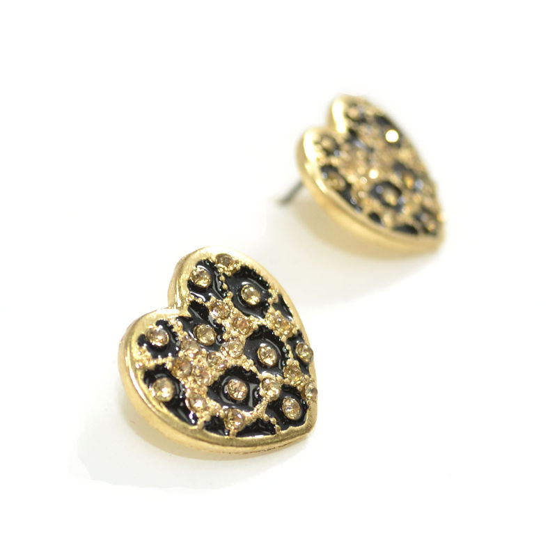 LEOPARD HEART SHAPE EARRING - product image  