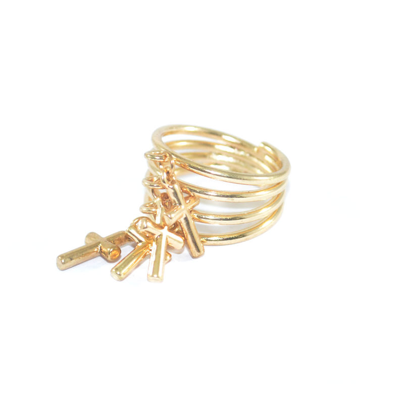 LAYER MULTI CROSS RING - product image  