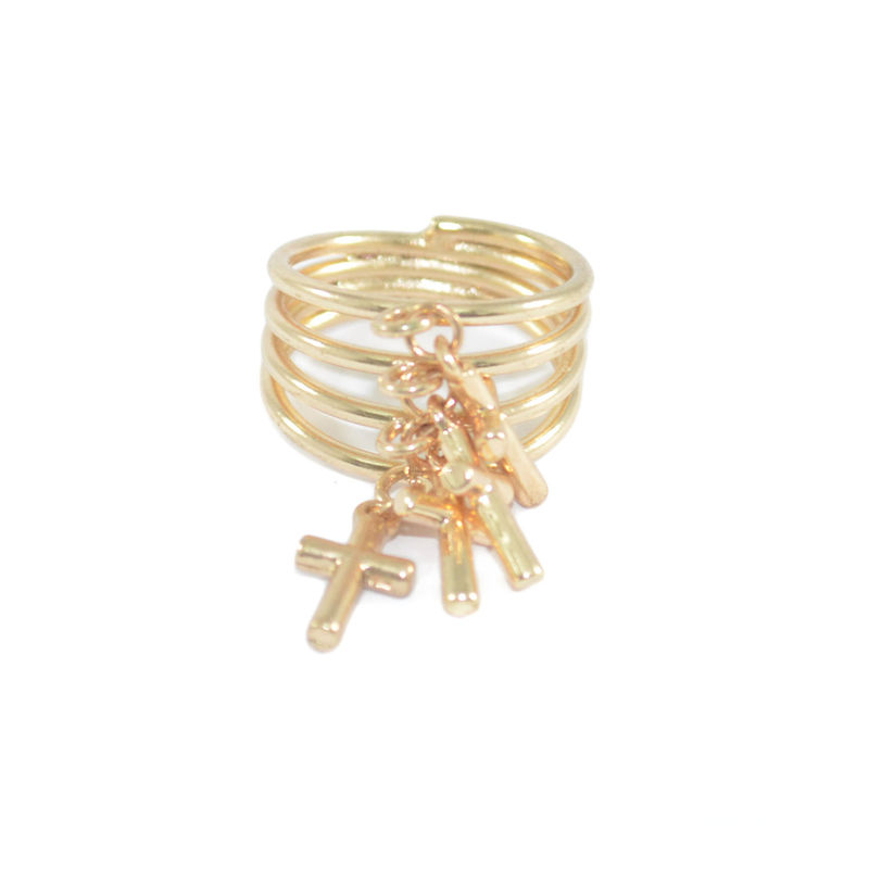 LAYER MULTI CROSS RING - product image  