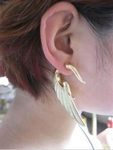 LARGE WING EARRINGS - product image  