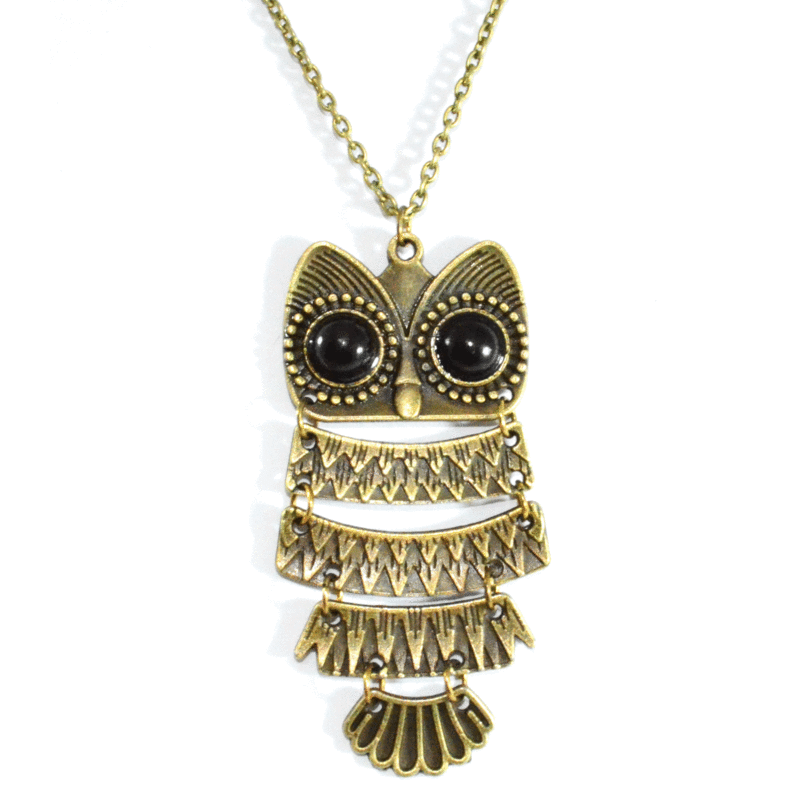 LARGE OWL NECKLACE - product image  