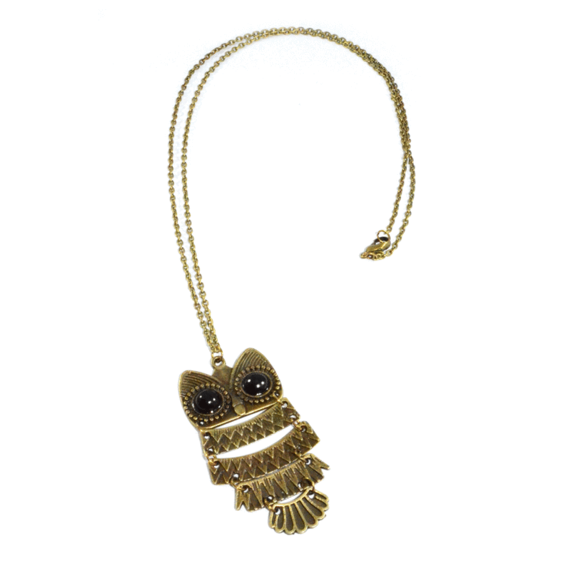 LARGE OWL NECKLACE - product image  