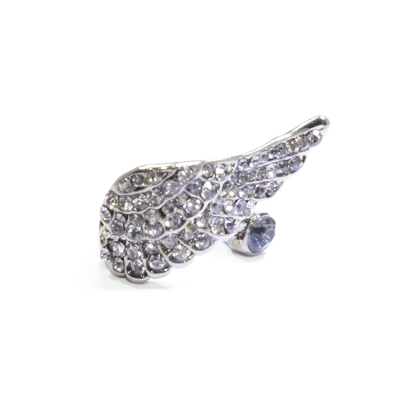 LARGE CRYSTAL WING RING - product image  