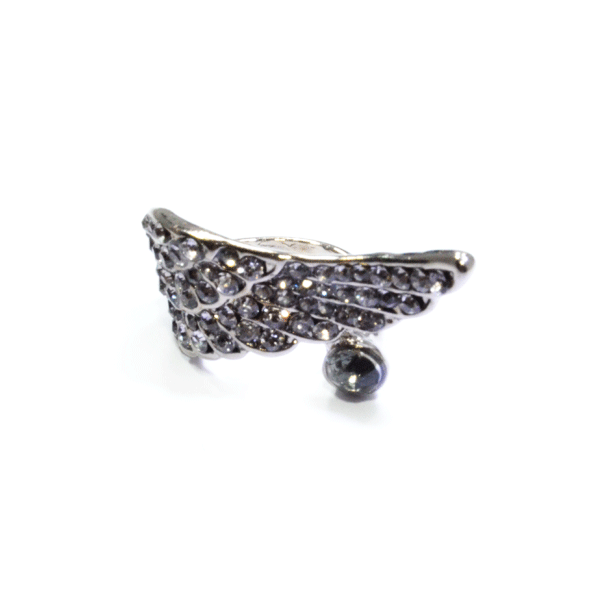 LARGE CRYSTAL WING RING - product image  