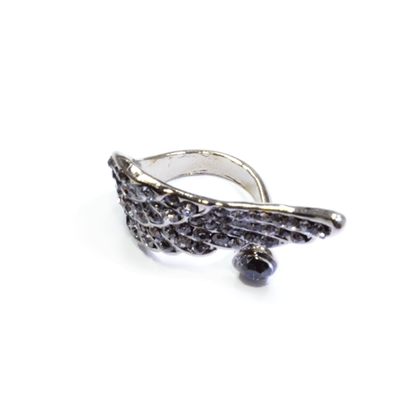 LARGE CRYSTAL WING RING - product image  
