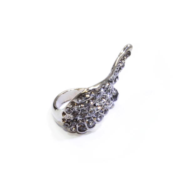 LARGE CRYSTAL WING RING - product image  