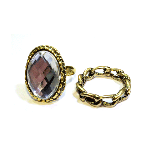 LARGE CRYSTAL MULTI PACK RINGS 2 - product image  