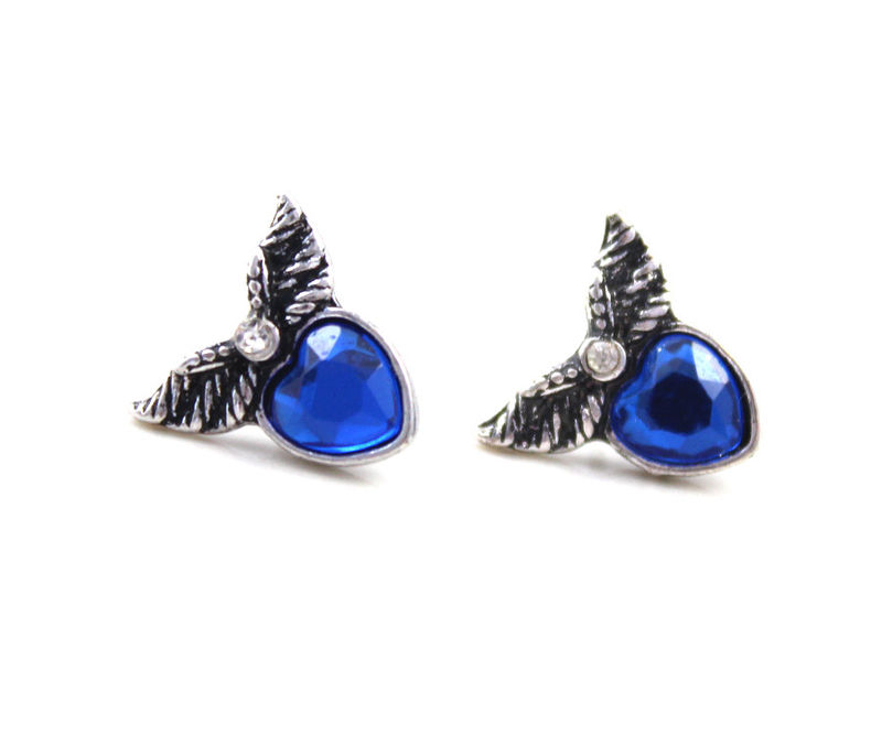 WING WITH GEM EAR STUD - product image  