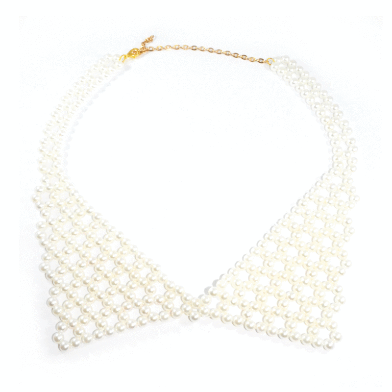 WHITE PEARL COLLAR NECKLACE - product image  