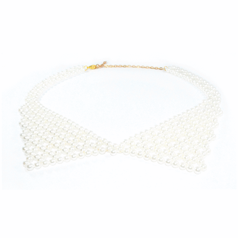 WHITE PEARL COLLAR NECKLACE - product image  