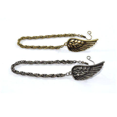 VINTAGE,TONE,CHAIN,WITH,WING,EAR,CUFFS