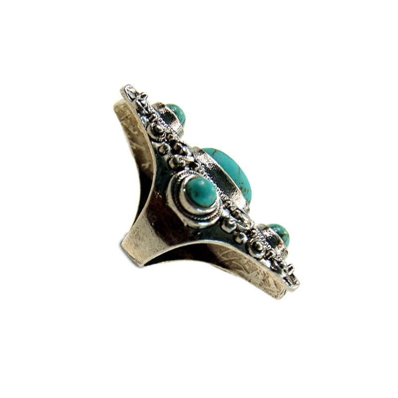 VINTAGE STYLE STONE RING - product image  