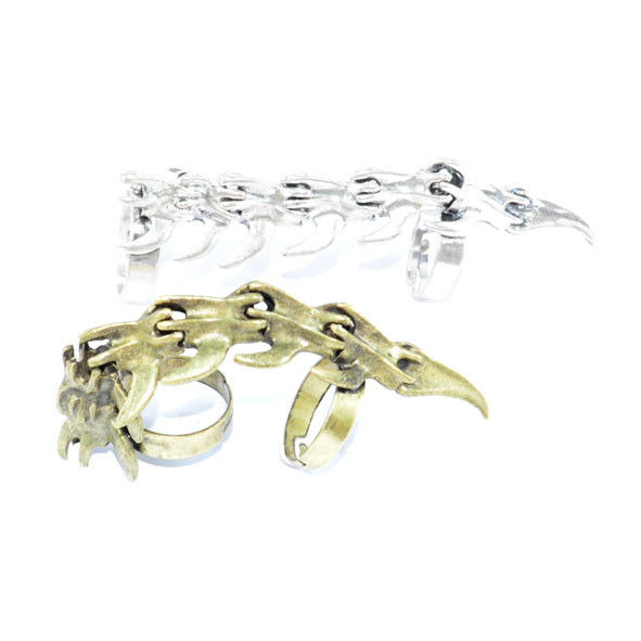 VINTAGE STYLE FINGER BONE MOVABLE KNUCKLE RING - product image  