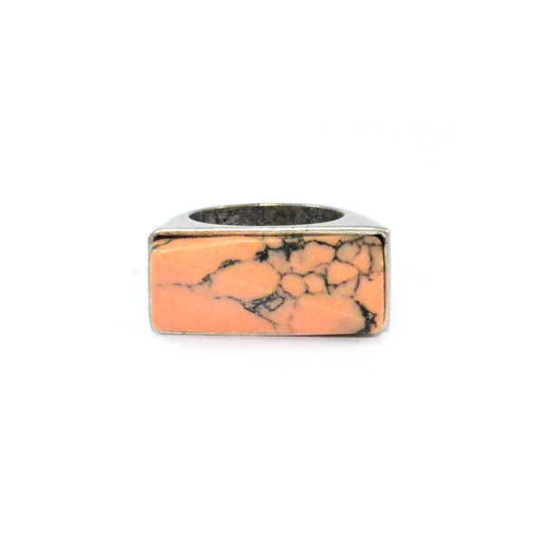 VINTAGE SILVER STONE RING - product image  