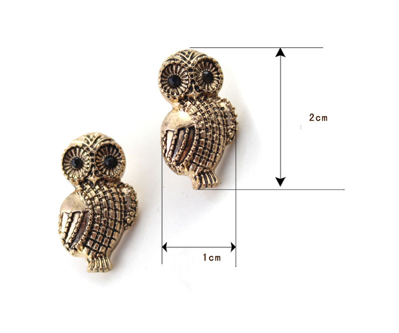 VINTAGE OWL EAR STUD - product image  