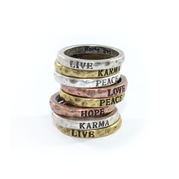 VINTAGE IRREGULAR SURFACE MAKE A WISH RING - product image  