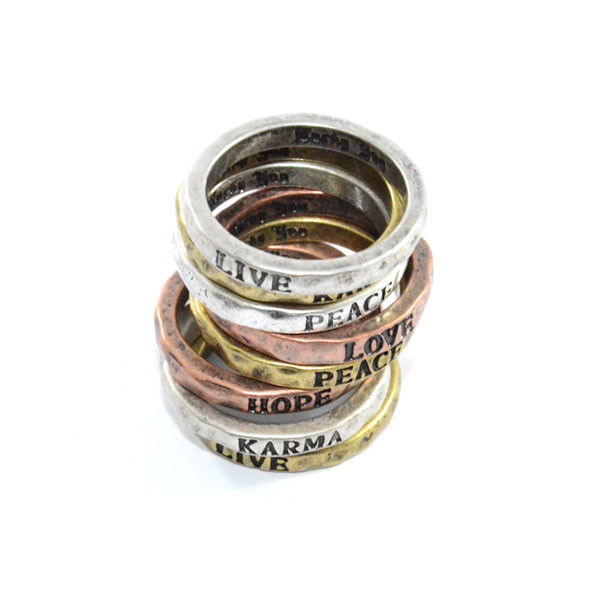 VINTAGE IRREGULAR SURFACE MAKE A WISH RING - product image  