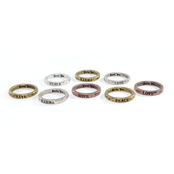 VINTAGE IRREGULAR SURFACE MAKE A WISH RING - product image  