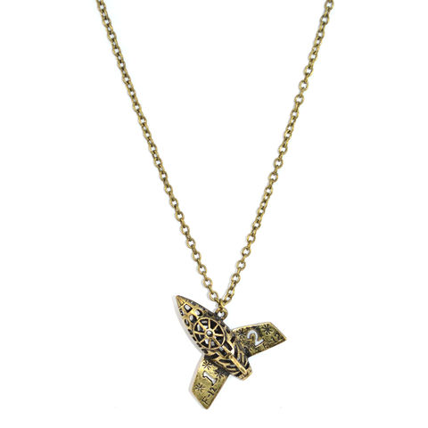 VINTAGE,GOLD,SPACE,SHUTTLE,NECKLACE