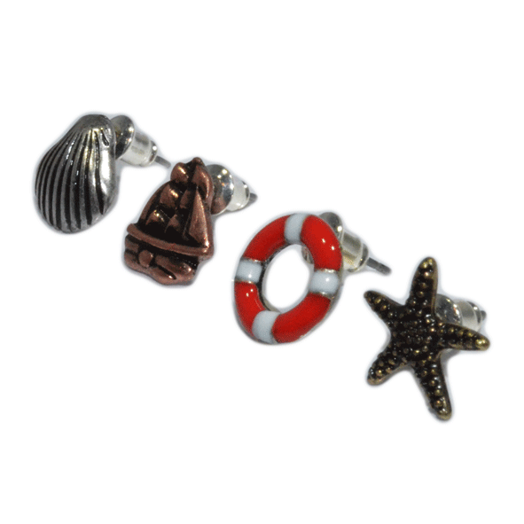 VINTAGE BEACH STYLE EARRING SET - product image  