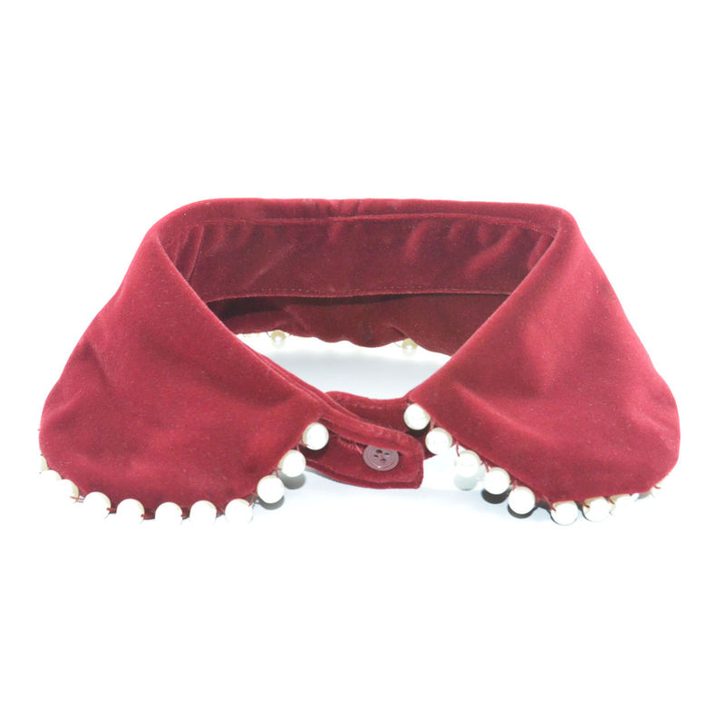 VELVET WITH PEARL COLLAR - product image  