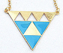 TWO TONE TRIANGLE NECKLACE - product image  