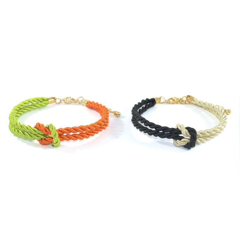 TWO TONE STRAP KNOT BRACELET - product image  