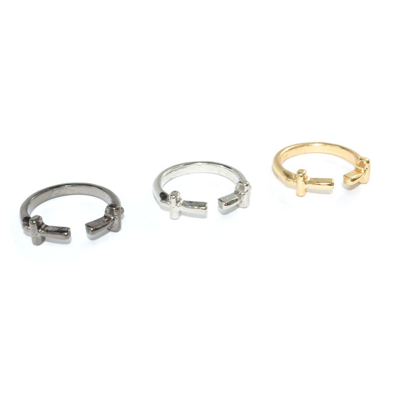 TWISTED DOUBLE CROSS RING - product image  