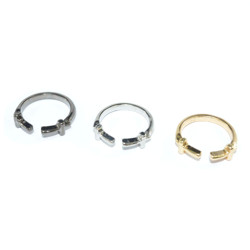 TWISTED DOUBLE CROSS RING - product image  
