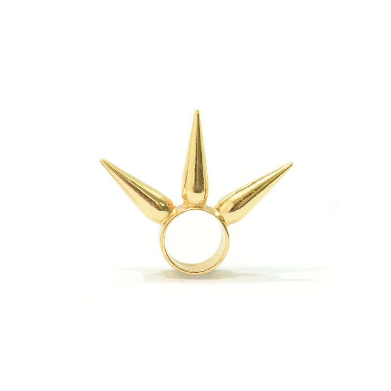 TRIPLE LONG SPIKE RING - product image  