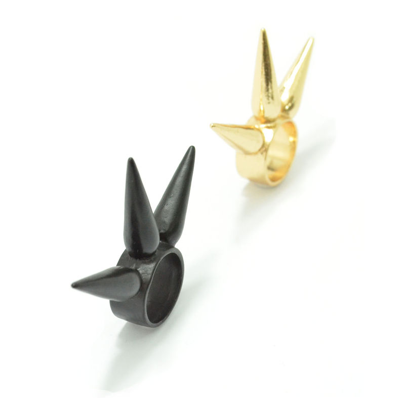 TRIPLE LONG SPIKE RING - product image  