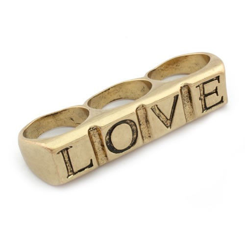 TRIPLE FINGER LOVE RING - product image  